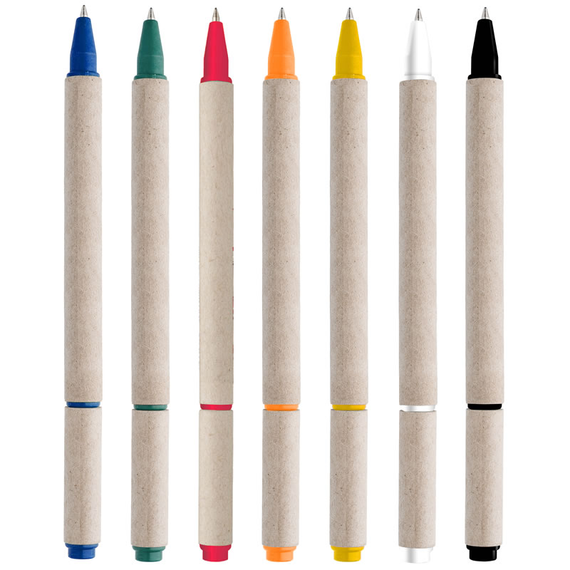 bolígrafo de papel de colores