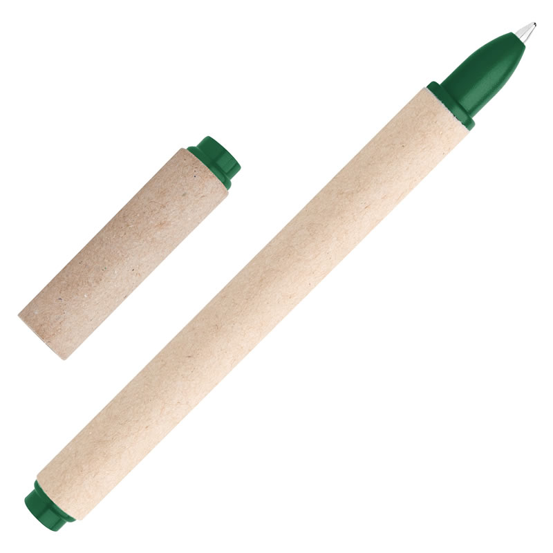 bolígrafo de papel de color verde