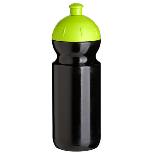 botella de plástico para deporte negra