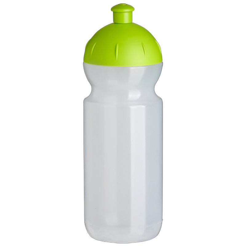botella de plástico para deporte transparente