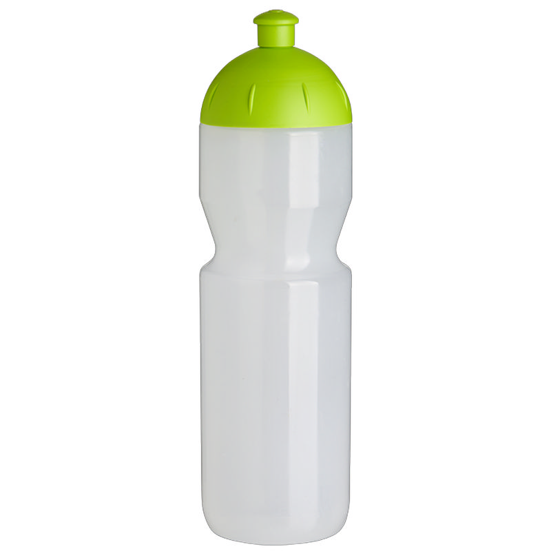 botella de plástico para deporte transparente