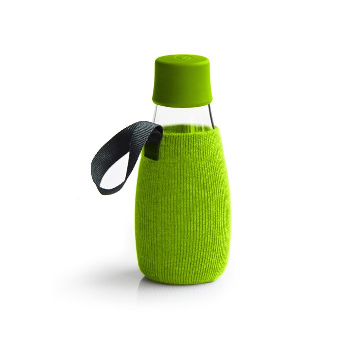 funda de botella biodegradable verde