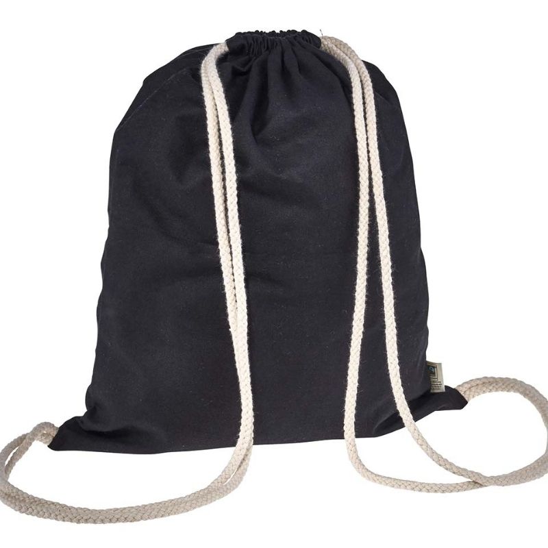 MOCHILA CON CUERDA NEGRA