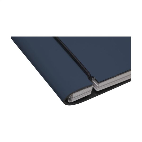 Cuaderno de piel reciclada azul oscuro